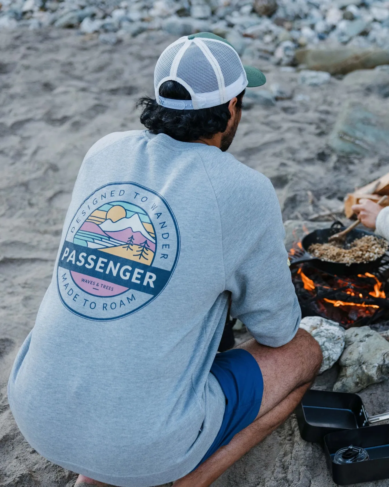 Odyssey Bio-Baumwoll-Sweatshirt - Mittelgrau Meliert