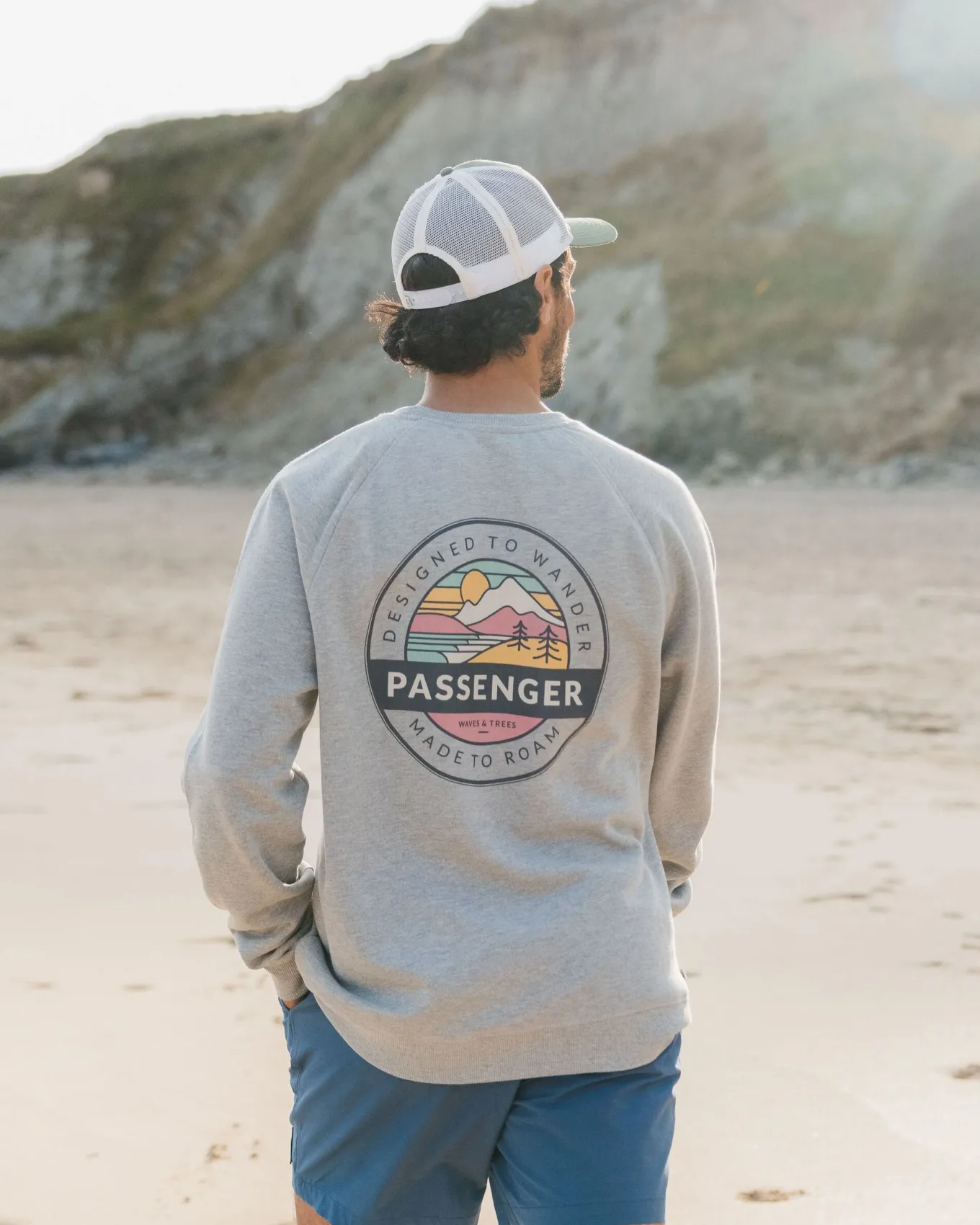 Odyssey Bio-Baumwoll-Sweatshirt - Mittelgrau Meliert