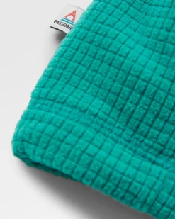 Off Trail recycelter Grid-Polarfleece - Sattes Marineblau/Grüner See