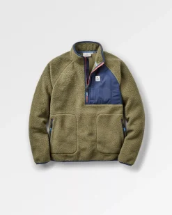 Offgrid 2.0 1/2 Zip Recyceltes Sherpa-Fleece - Khaki