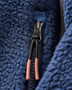 Offgrid 2.0 1/2 Zip Recyceltes Sherpa-Fleece - Tiefes Marineblau