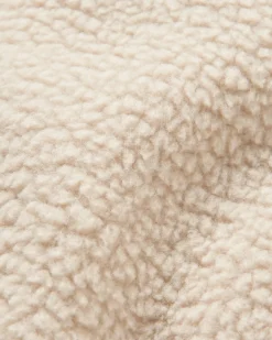Offgrid 2.0 1/2 Zip Recyceltes Sherpa-Fleece - Haferflocken/Marineblau