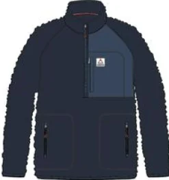 Offgrid 2.0 1/2 Zip Recyceltes Sherpa-Fleece - Tiefes Marineblau