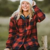 Orion recyceltes Polar-Fleece-Hemd - Roter Ocker Büffel