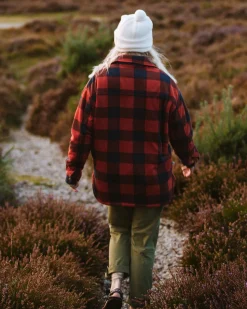 Orion recyceltes Polar-Fleece-Hemd - Roter Ocker Büffel