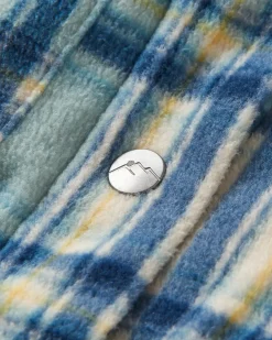 Orion recyceltes Polar-Fleece-Hemd - Haferflocken/Arktis-Karo