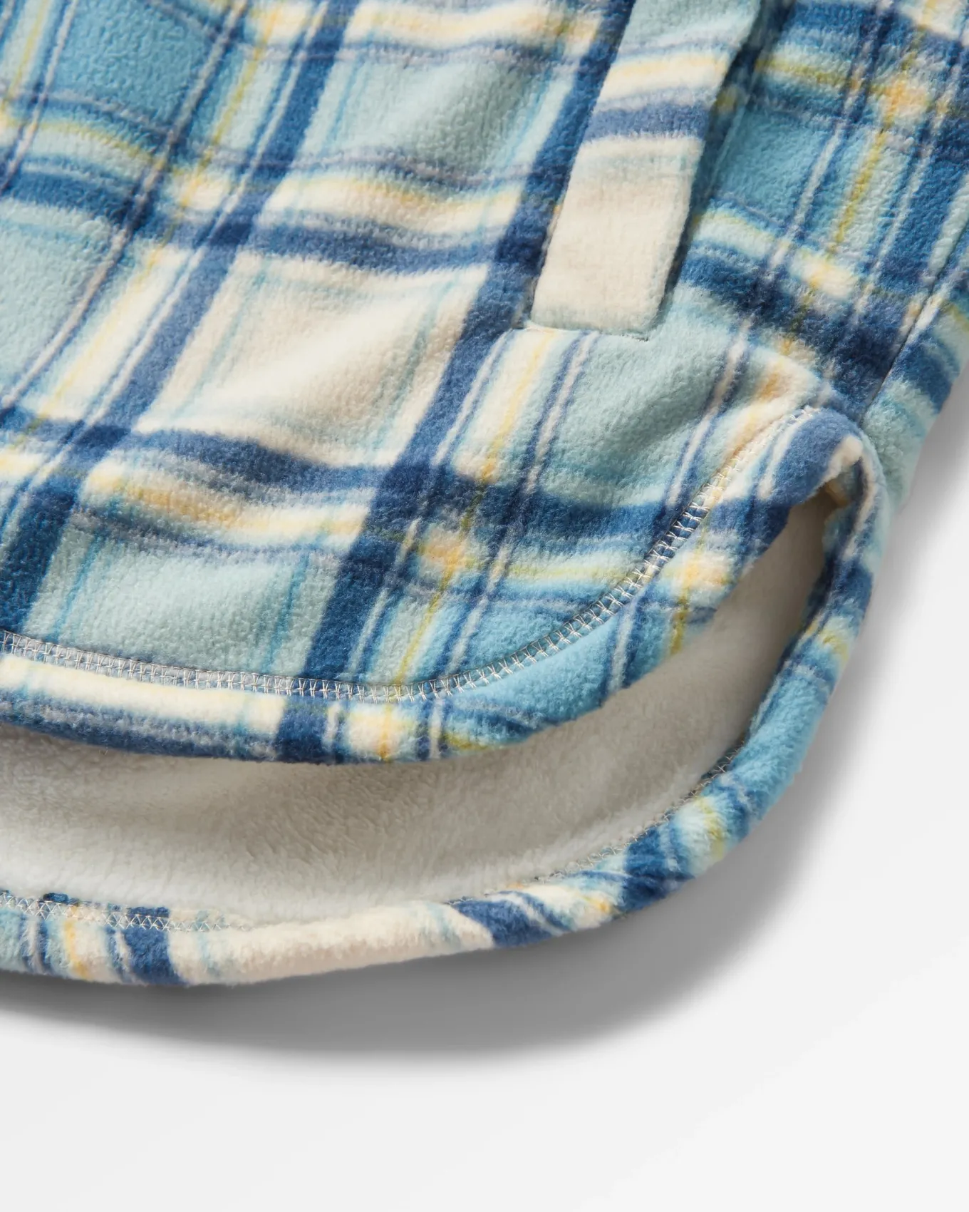 Orion recyceltes Polar-Fleece-Hemd - Haferflocken/Arktis-Karo