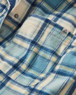 Orion recyceltes Polar-Fleece-Hemd - Haferflocken/Arktis-Karo