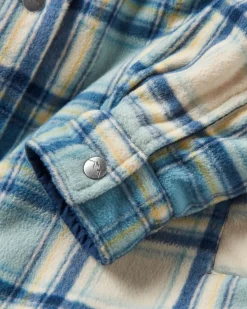 Orion recyceltes Polar-Fleece-Hemd - Haferflocken/Arktis-Karo