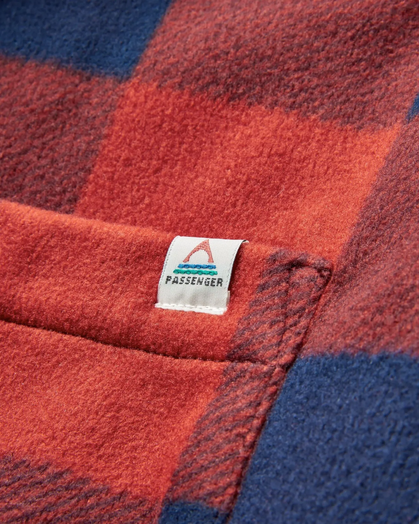 Orion recyceltes Polar-Fleece-Hemd - Roter Ocker Büffel