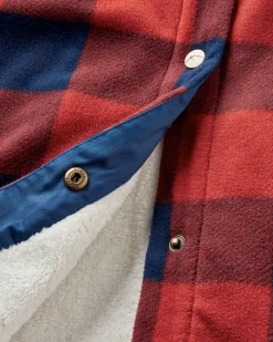 Orion recyceltes Polar-Fleece-Hemd - Roter Ocker Büffel