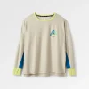 Pacifica recyceltes aktiv Langarmshirt - Birke meliert