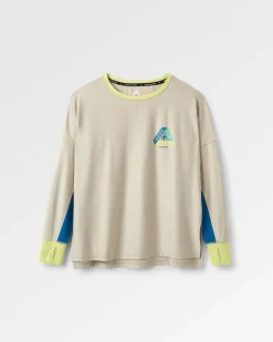 Pacifica recyceltes aktiv Langarmshirt - Birke meliert