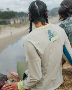 Pacifica recyceltes aktiv Langarmshirt - Birke meliert