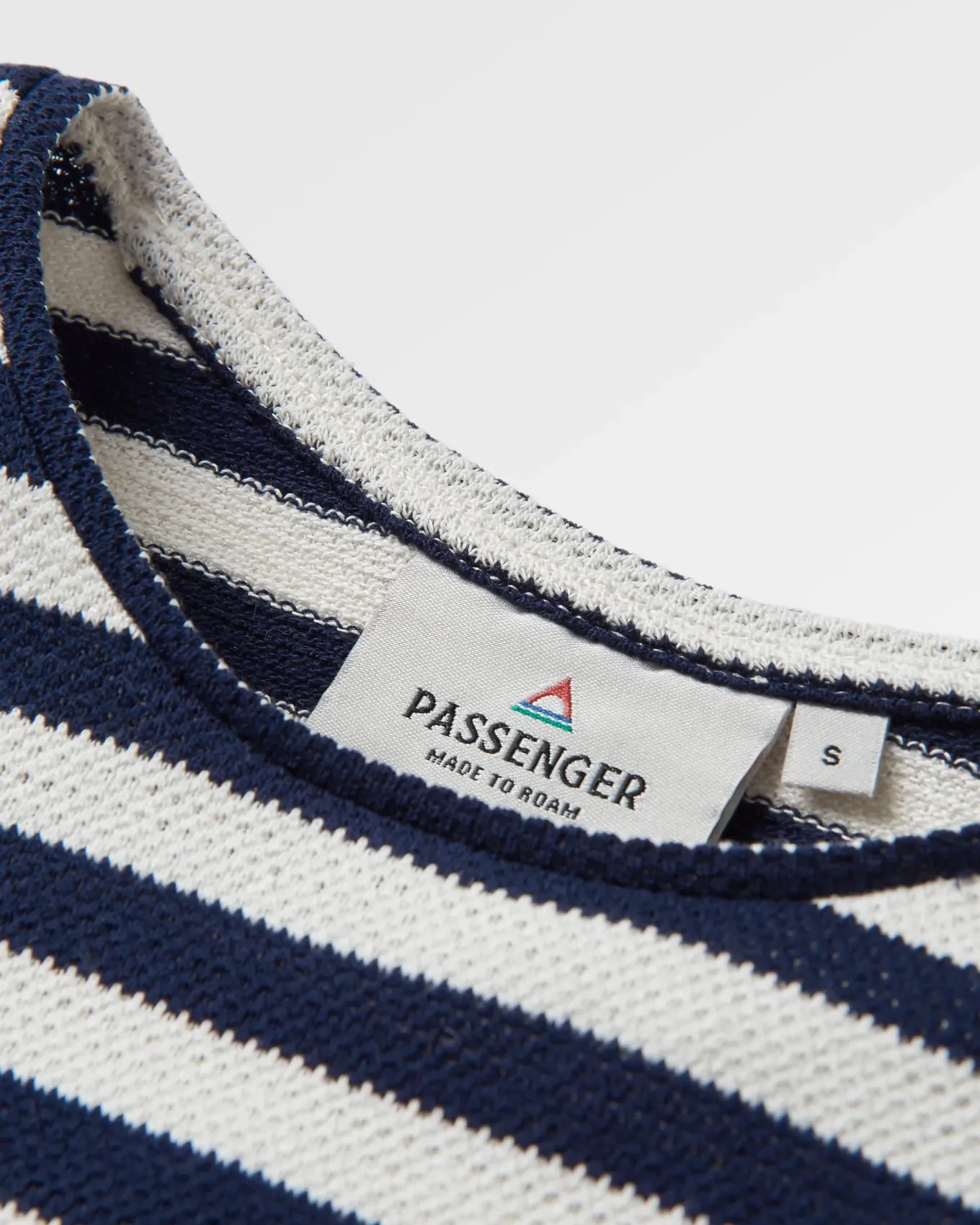 Panorama Gestreiftes Langarmshirt - Tiefes Marineblau