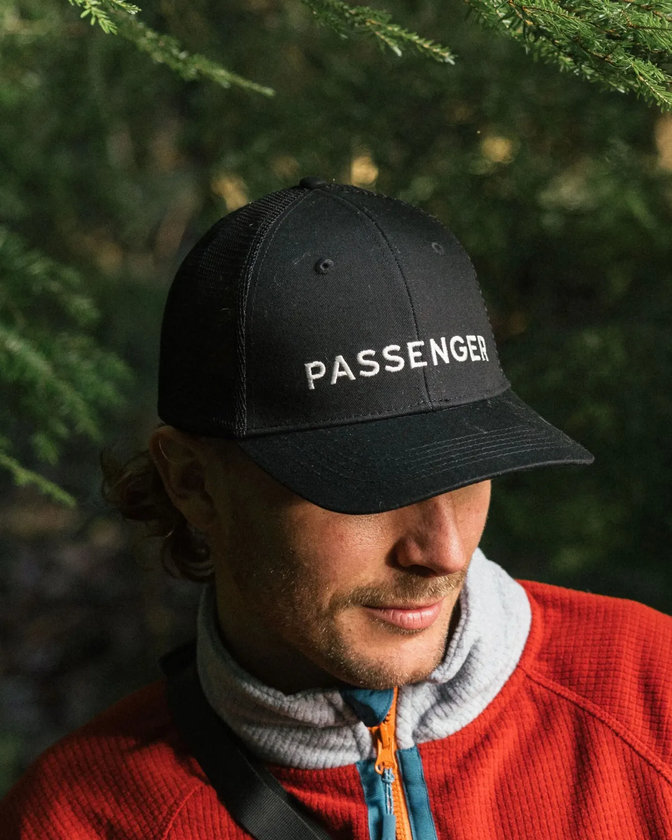 Passenger recycelte Baumwoll-Trucker-Kappe - Schwarz