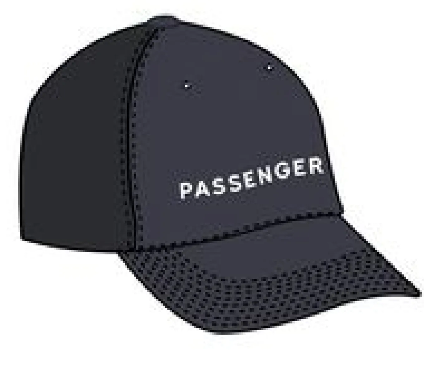 Passenger recycelte Baumwoll-Trucker-Kappe - Schwarz