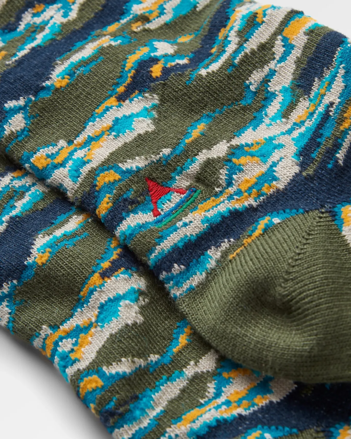 Peak Bio Crew Socken aus mittelschwerem Stoff - Khaki