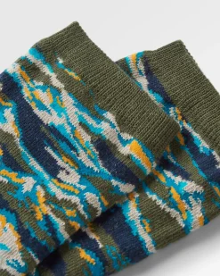 Peak Bio Crew Socken aus mittelschwerem Stoff - Khaki