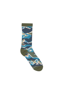Peak Bio Crew Socken aus mittelschwerem Stoff - Khaki