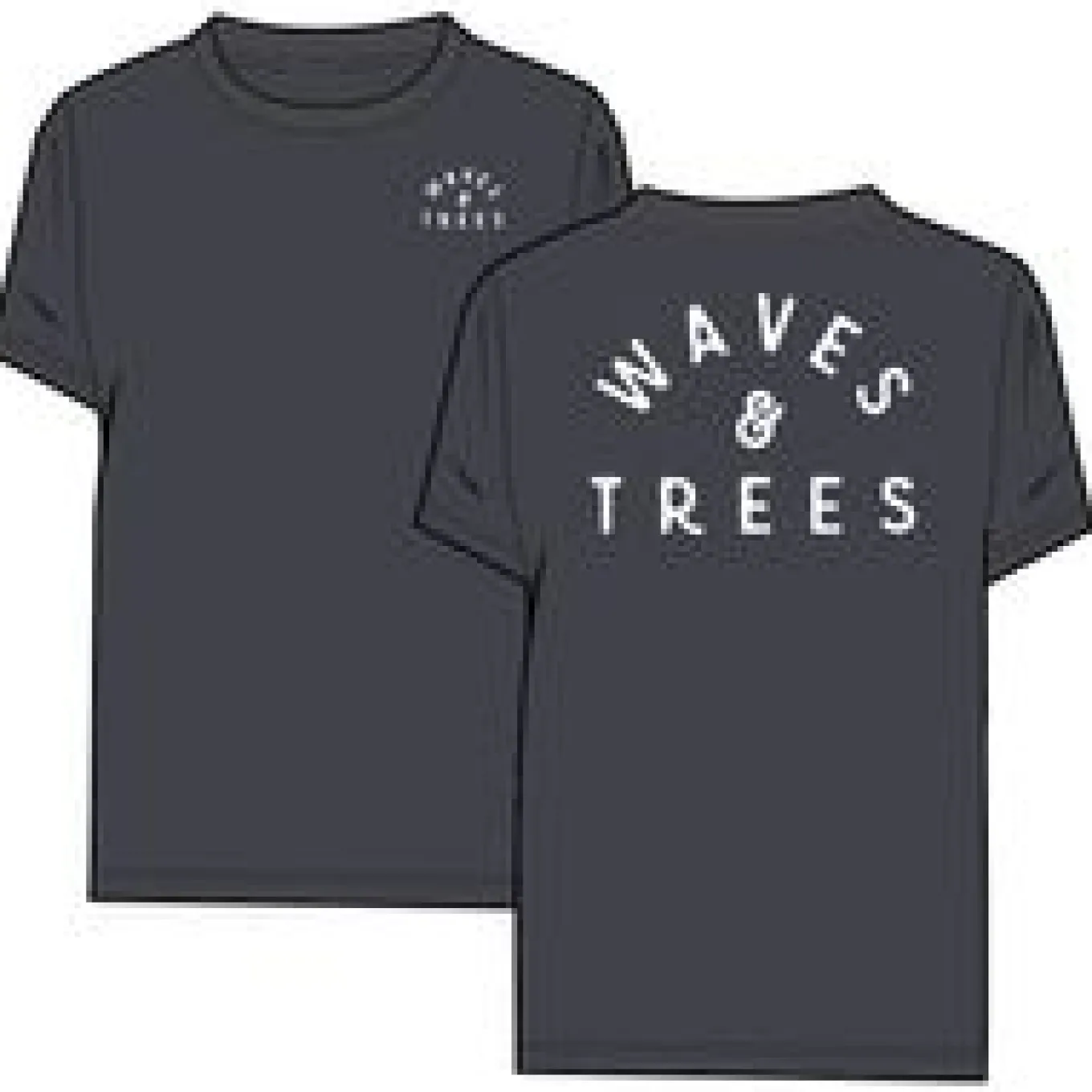 Penida recyceltes Baumwoll-T-Shirt - Dunkler Denim