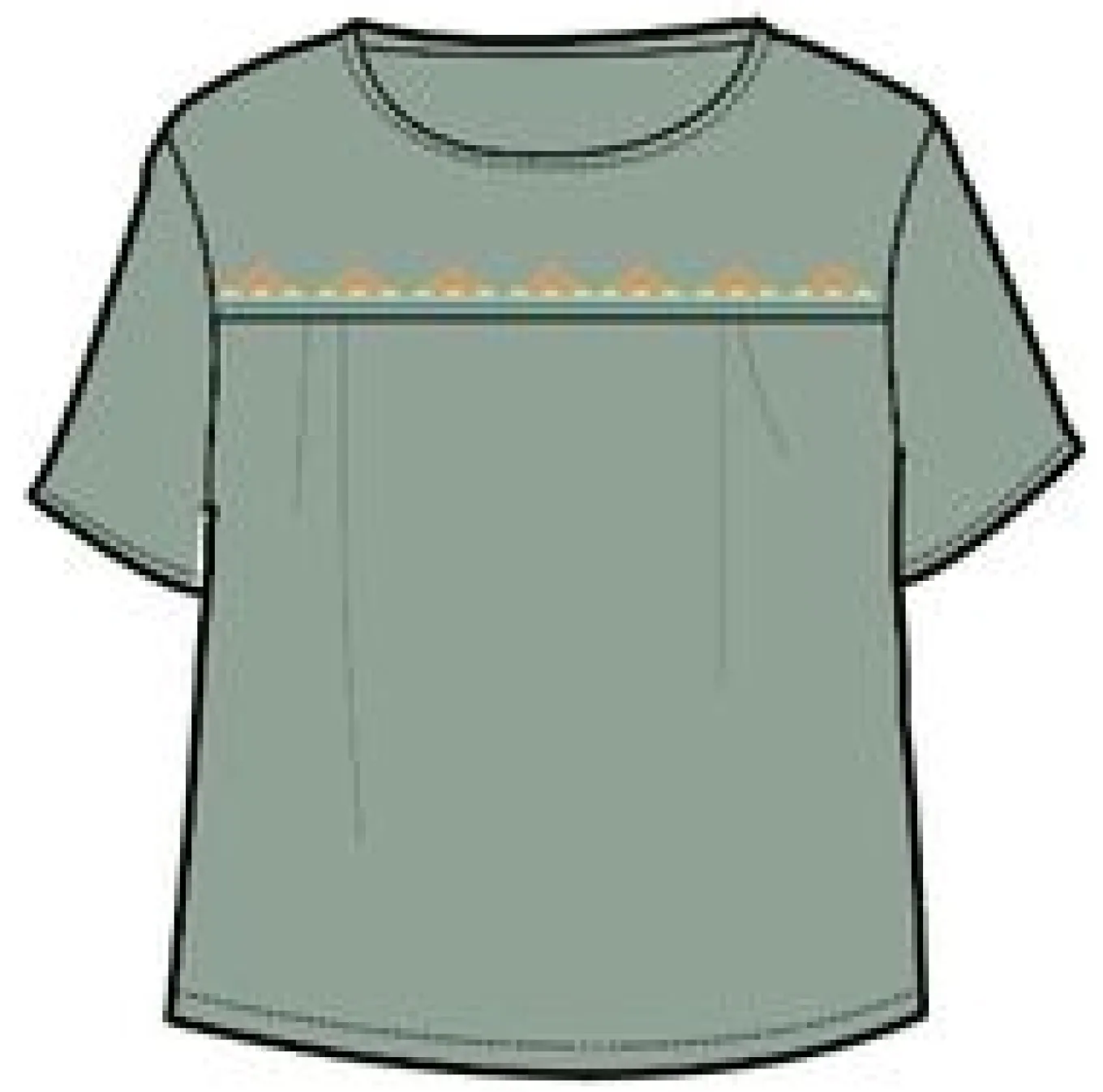 Petal Top - Pistazie