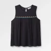 Petal Top - Schwarz