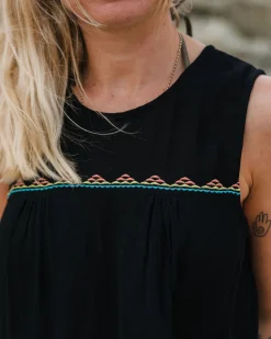 Petal Top - Schwarz