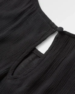 Petal Top - Schwarz