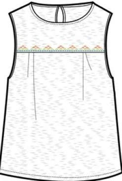 Petal Top - Weiß