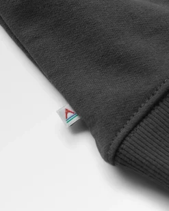 Phoenix Recyceltes Baumwoll Sweatshirt Oversized - Schwarz