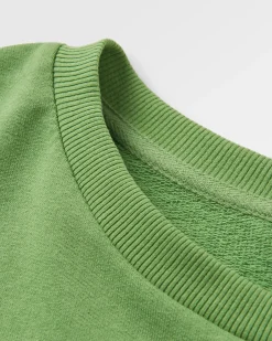 Phoenix Recyceltes Baumwoll Sweatshirt Oversized - Birnengrün