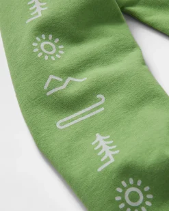 Phoenix Recyceltes Baumwoll Sweatshirt Oversized - Birnengrün