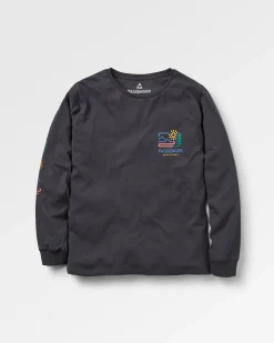 Phoenix Recyceltes Langarmshirt - Schwarz