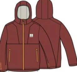 Pinegrove recyceltes Polartec® Fleece Hoodie - Roter Ocker