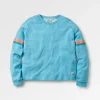 Poinsettia Bio-Baumwoll-Sweatshirt - Weiches Blau Pool Marl