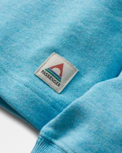 Poinsettia Bio-Baumwoll-Sweatshirt - Weiches Blau Pool Marl