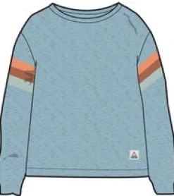 Poinsettia Bio-Baumwoll-Sweatshirt - Weiches Blau Pool Marl