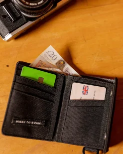 Portemonnaie aus recyceltem Material - Schwarz