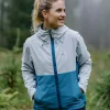 Rainstorm recycelte wasserdichte Jacke - Grau Blau/Blaustahl