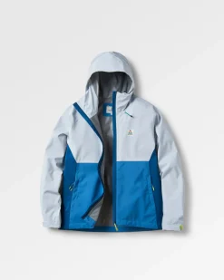 Rainstorm recycelte wasserdichte Jacke - Grau Blau/Blaustahl
