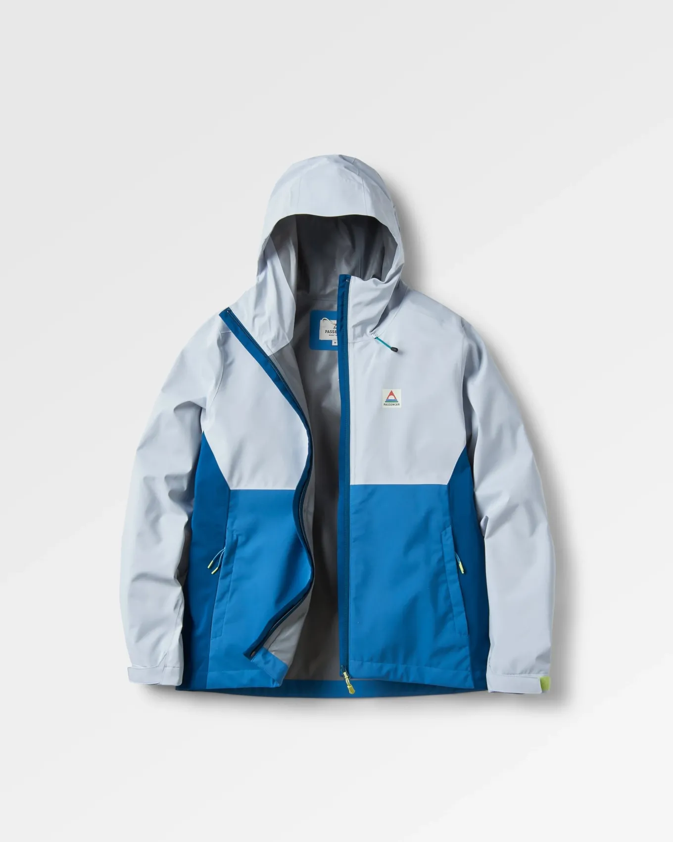 Rainstorm recycelte wasserdichte Jacke - Grau Blau/Blaustahl