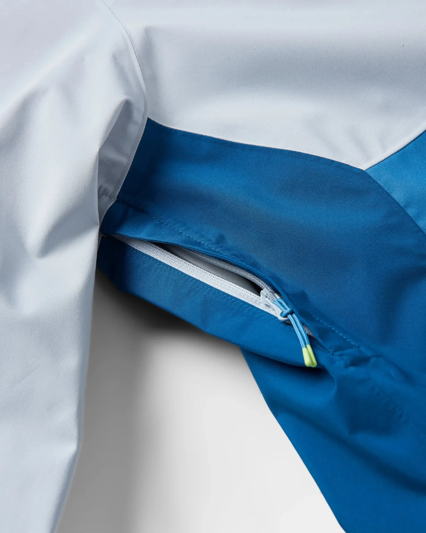 Rainstorm recycelte wasserdichte Jacke - Grau Blau/Blaustahl
