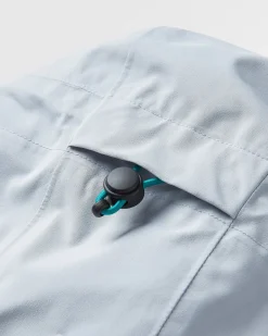 Rainstorm recycelte wasserdichte Jacke - Grau Blau/Blaustahl