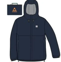 Rainstorm recycelte wasserdichte Jacke - Tiefes Marineblau
