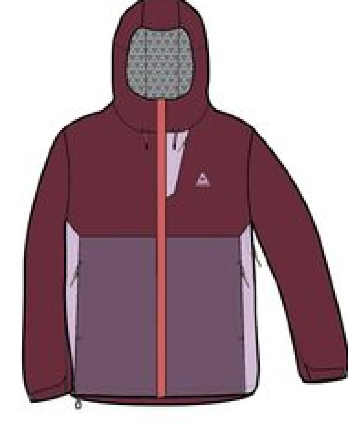Rainstorm recycelte wasserdichte Jacke - Waldbeere/Beere