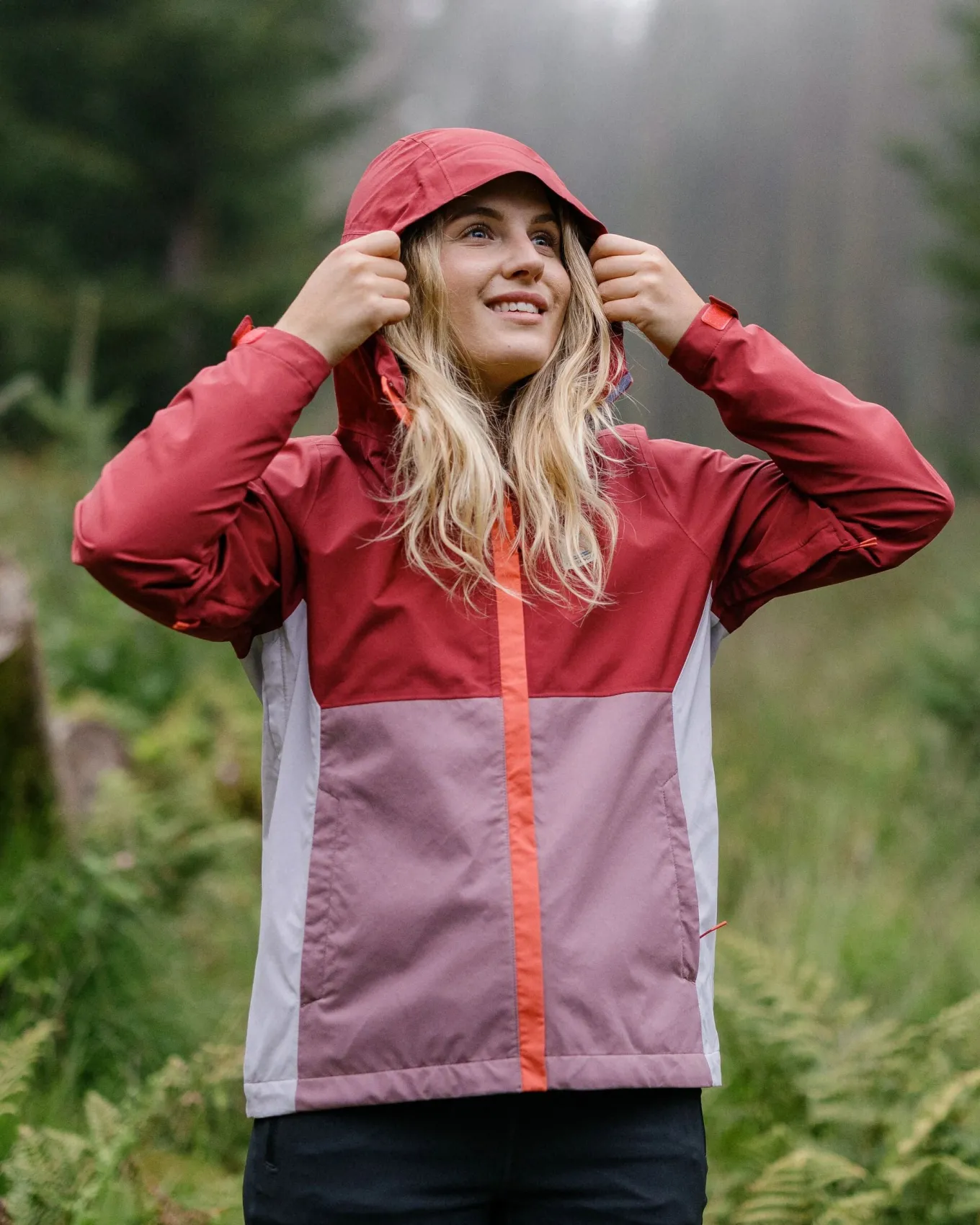 Rainstorm recycelte wasserdichte Jacke - Waldbeere/Beere