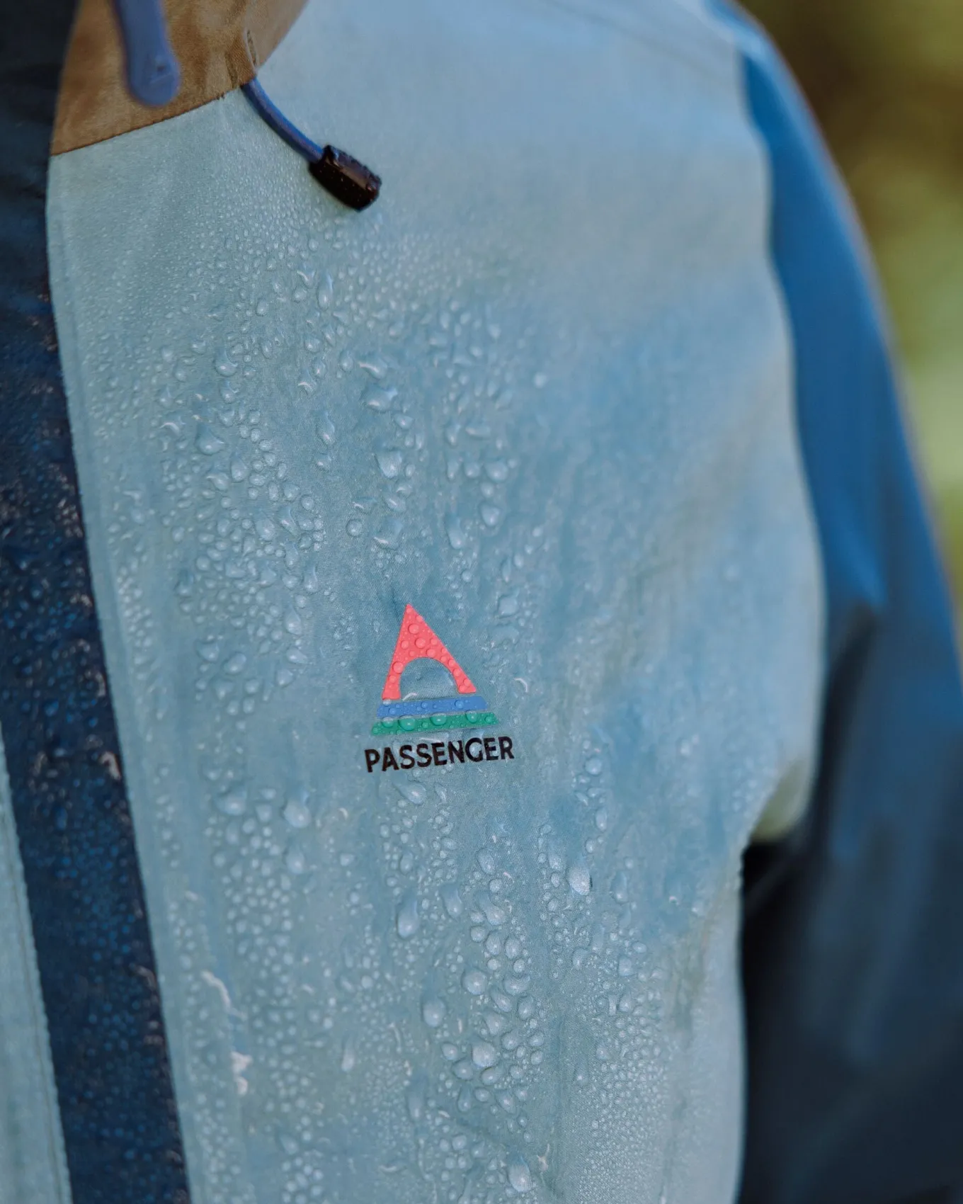 Rainstorm recycelte wasserdichte Jacke - Gezeitenblau/Arktis/Staubige Olive