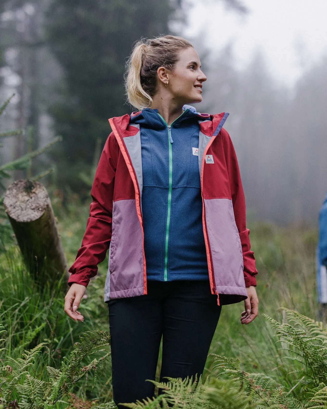 Rainstorm recycelte wasserdichte Jacke - Waldbeere/Beere
