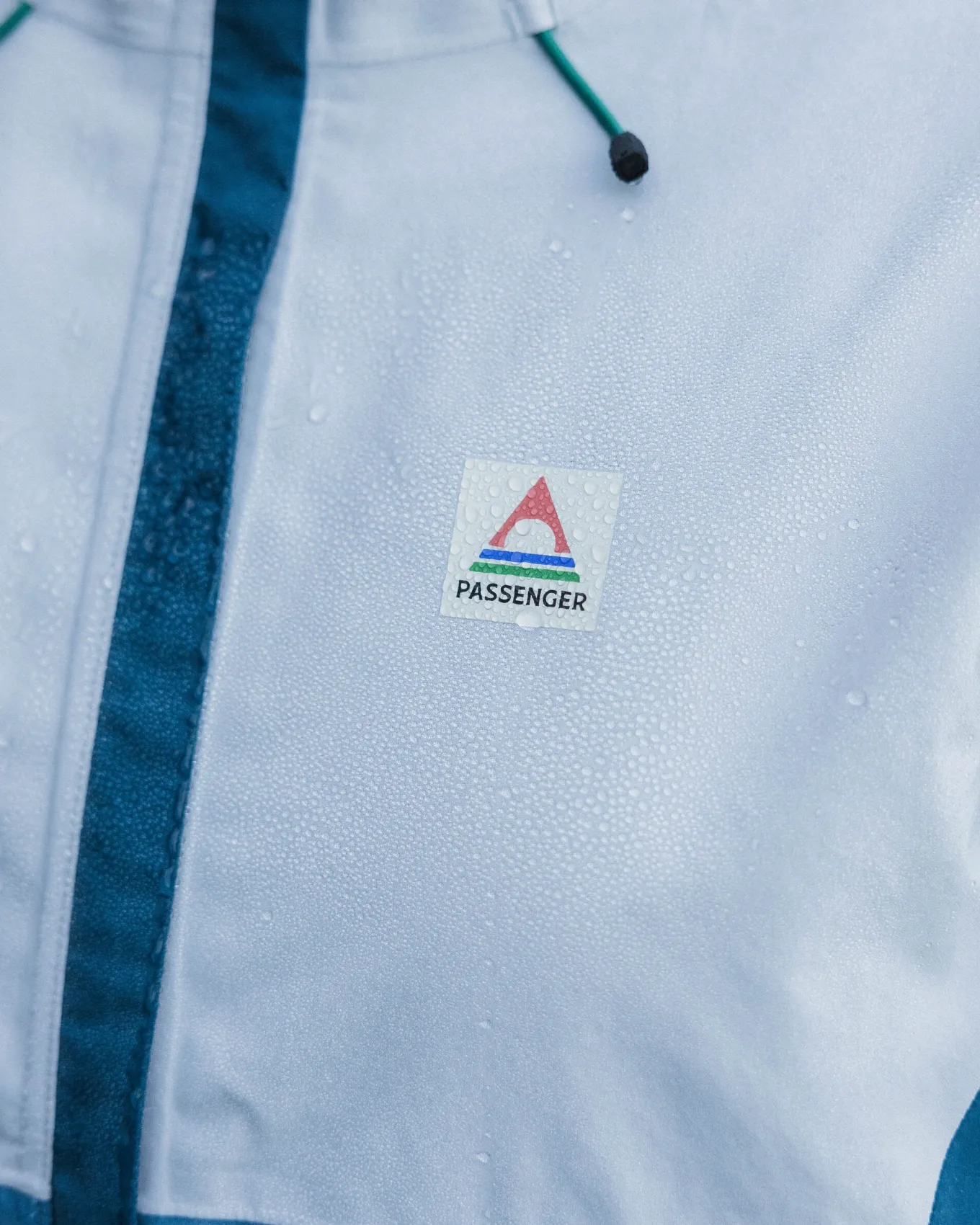 Rainstorm recycelte wasserdichte Jacke - Grau Blau/Blaustahl